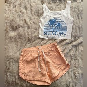 Billabong Set Shirt And Shorts